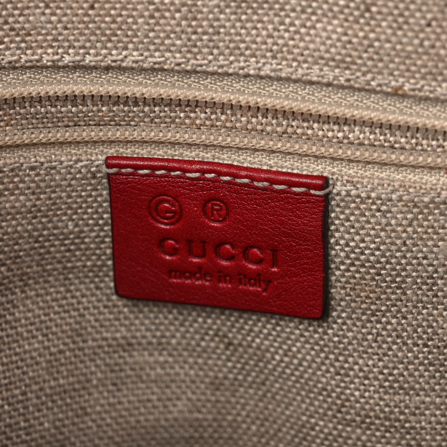 Microguccissima Small Bree Tote Red