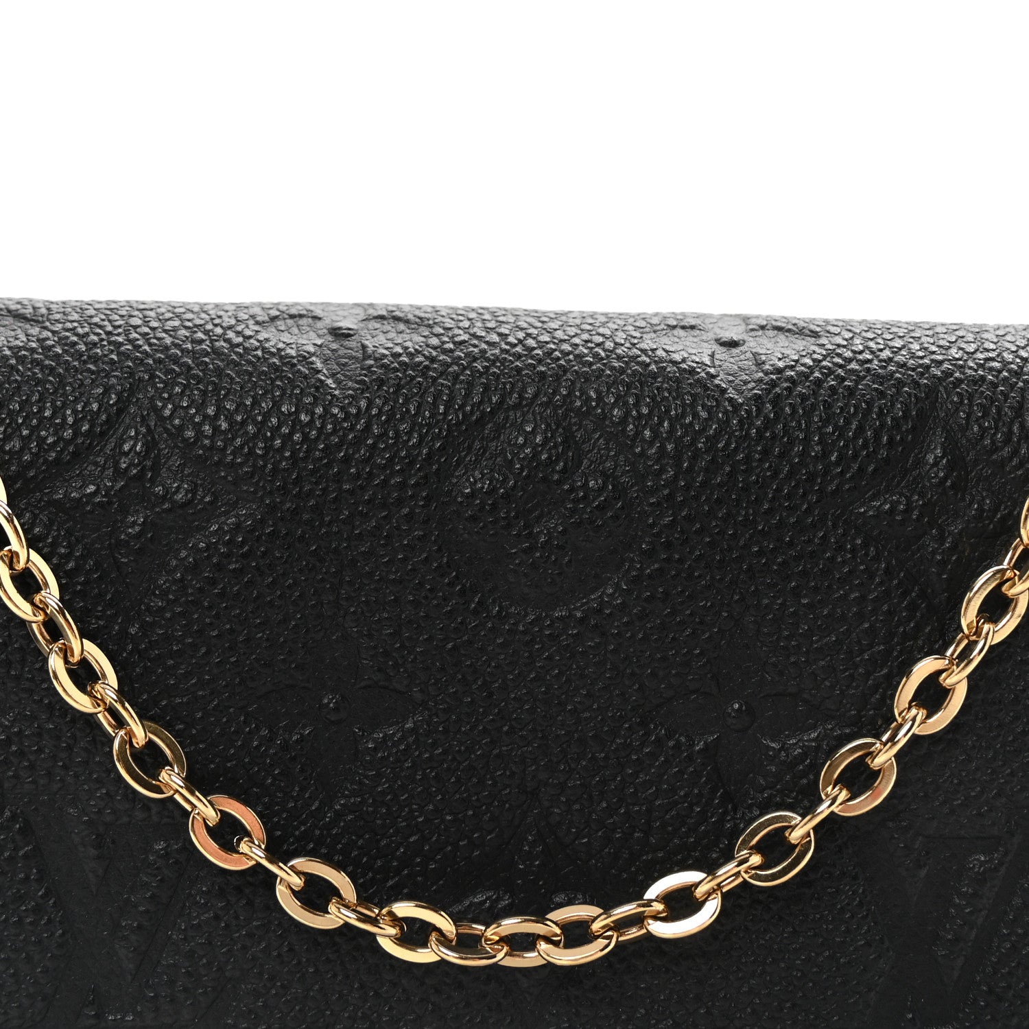 Louis Vuitton Empreinte Pochette Felicie Chain Wallet Black 7 of 10