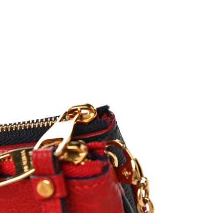 Louis Vuitton Empreinte Double Zip Pochette Marine Rouge 13 of 16