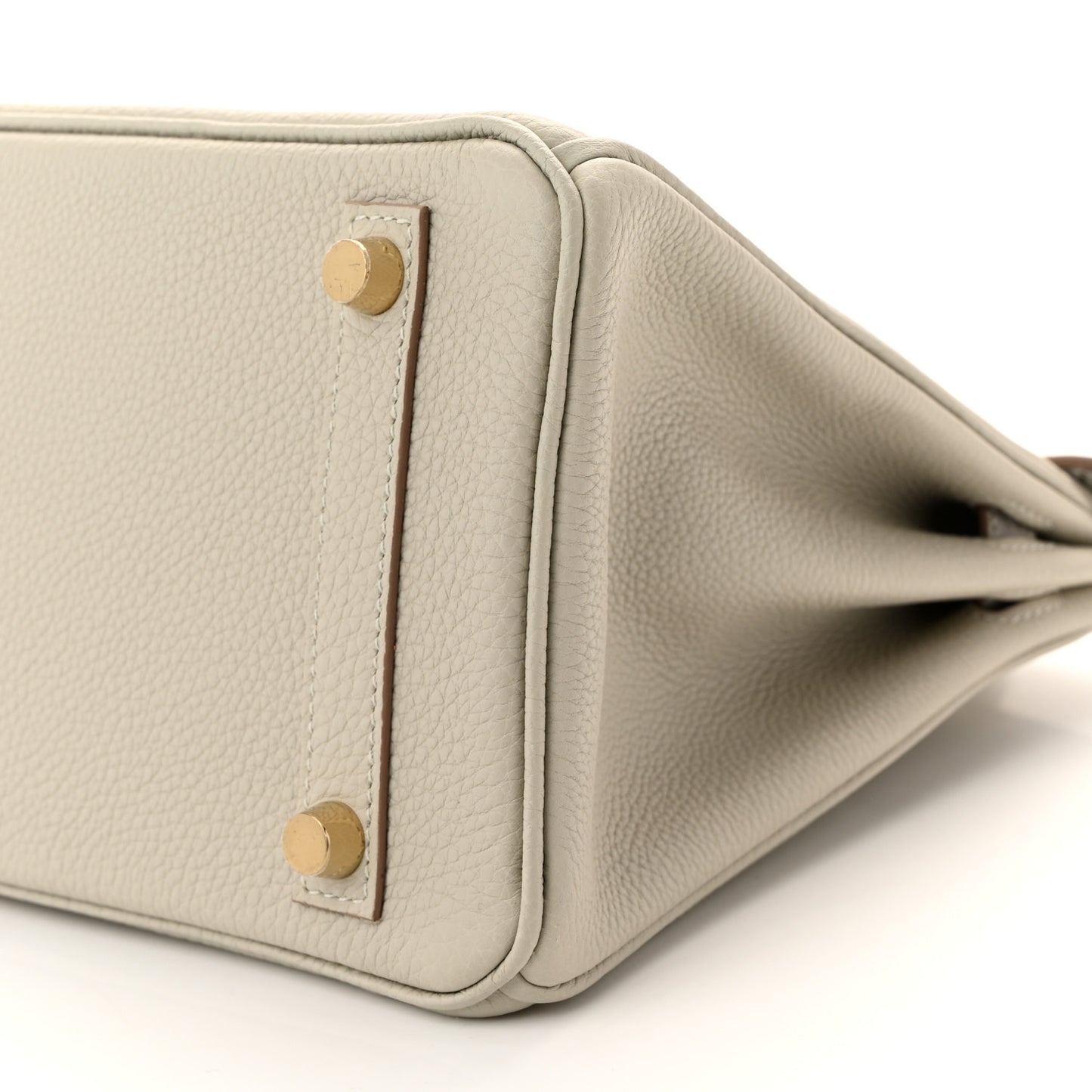 Togo Matte Alligator Birkin Touch 25 Gris Perle