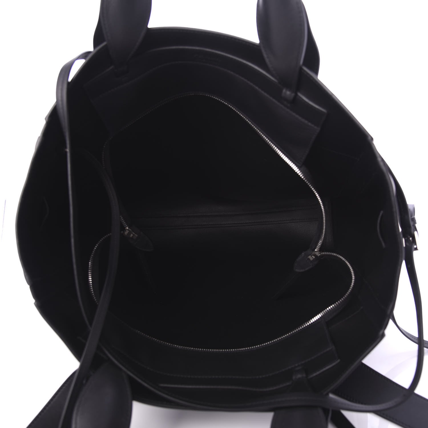 Prada Grace Lux Light Large Ouverture Shoulder Bag Black White 5 of 9