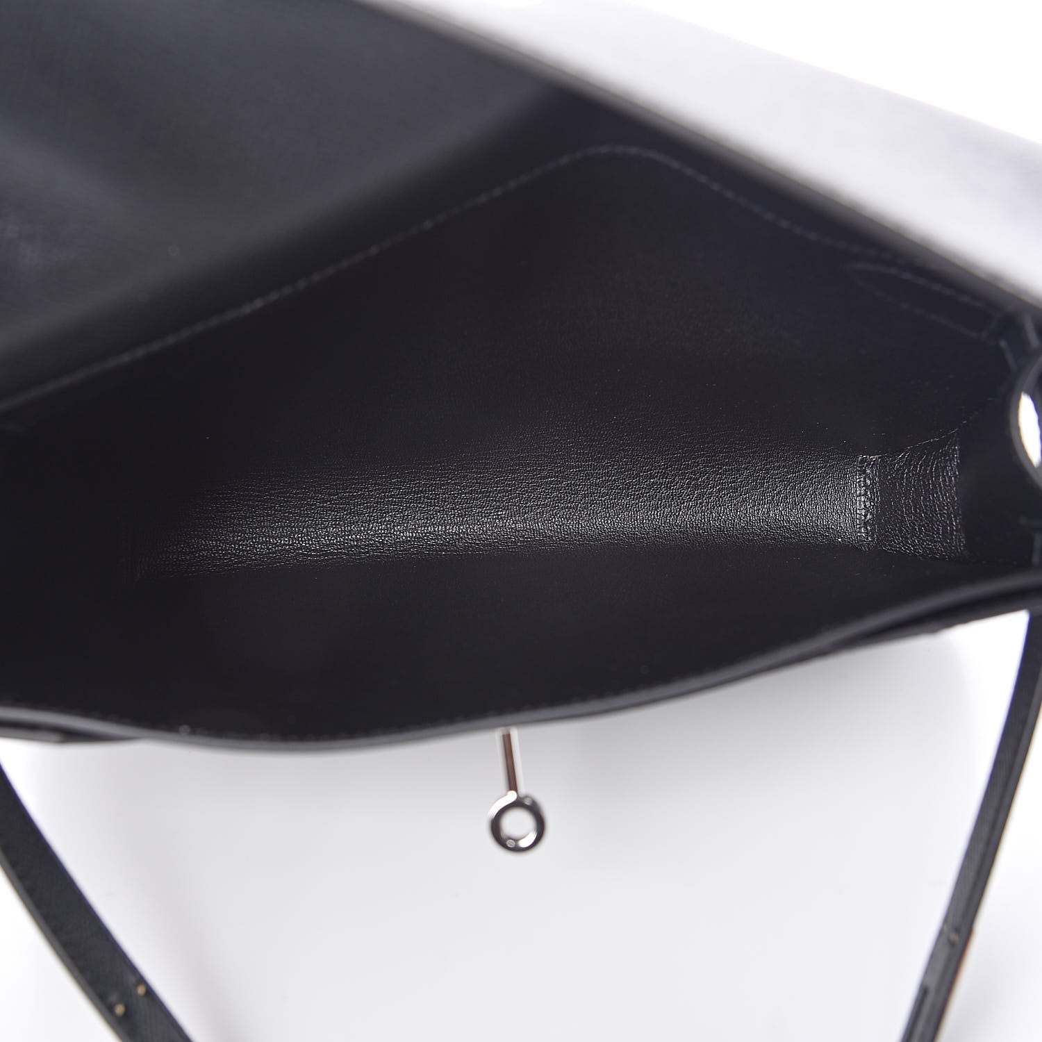 Hermes Epsom Kelly Depeches 25 Pouch Black 5 of 8