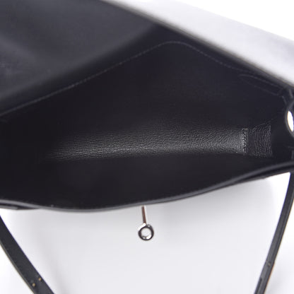 Hermes Epsom Kelly Depeches 25 Pouch Black 5 of 8