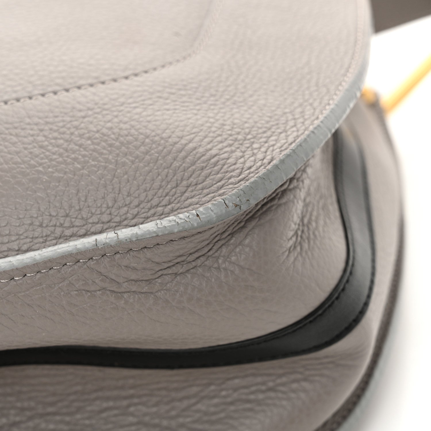 Chloe Grained Calfskin Small Hayley Hobo Cashmere Grey 10 of 12