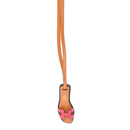 Hermes Epsom Butler Calfskin Hunter Oran Nano Bag Charm Rose Mexico 3 of 3