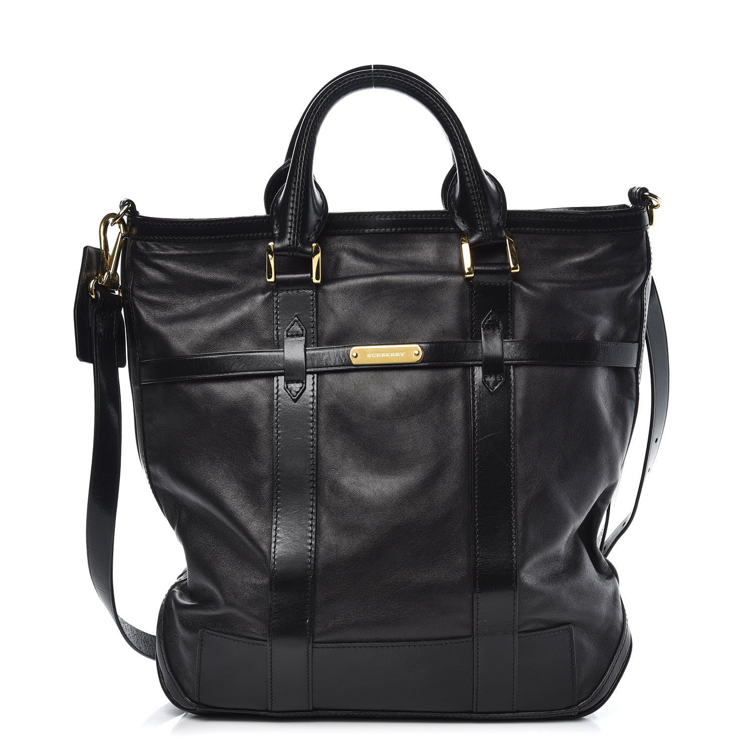 Burberry Soft Lambskin Tote Black 1 of 11