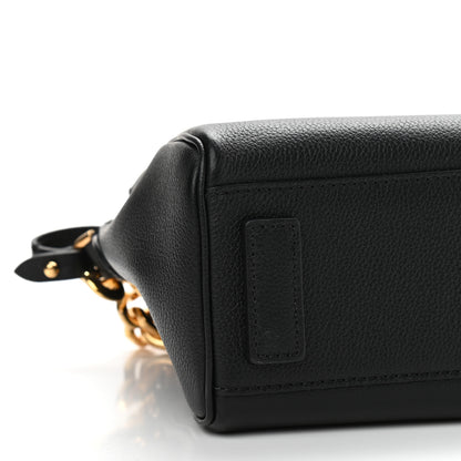 Versace Grained Calfskin Small La Medusa Top Handle Bag Black 7 of 13