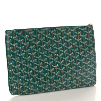 Goyard Goyardine Senat Pochette MM Green 3 of 7