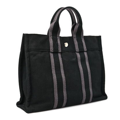 Hermes Canvas Tout Fourre PM Black 3 of 10