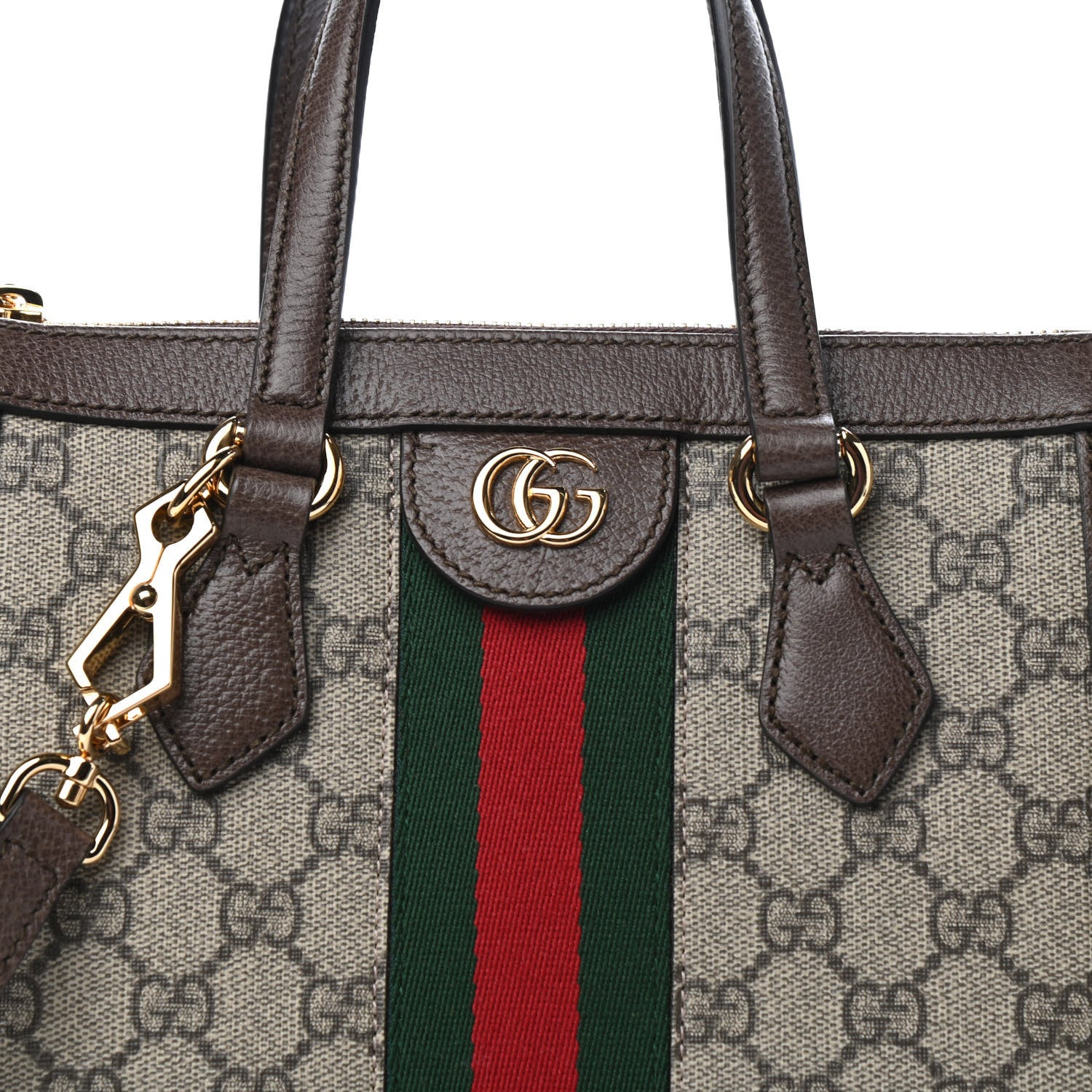 Gucci GG Supreme Monogram Small Ophidia Tote Bag Brown 10 of 10