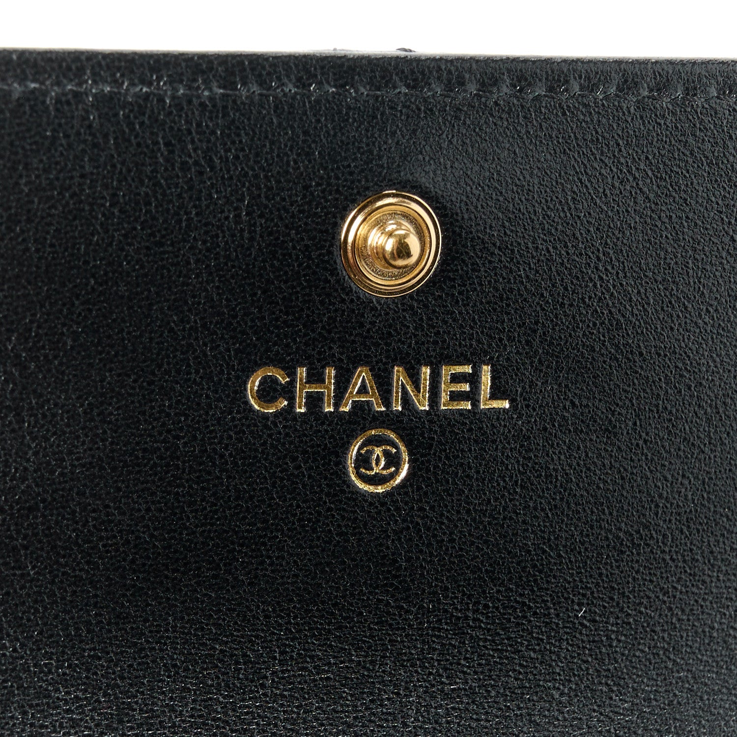 Chanel Lambskin Quilted Chanel 19 Flap Card Holder Black 6 of 11