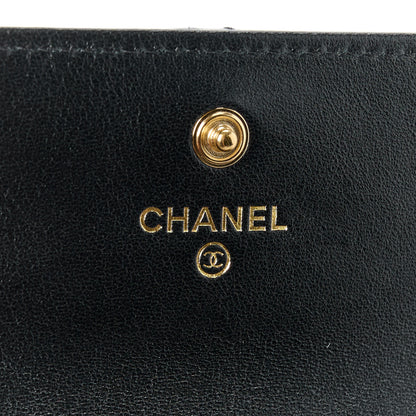 Chanel Lambskin Quilted Chanel 19 Flap Card Holder Black 6 of 11