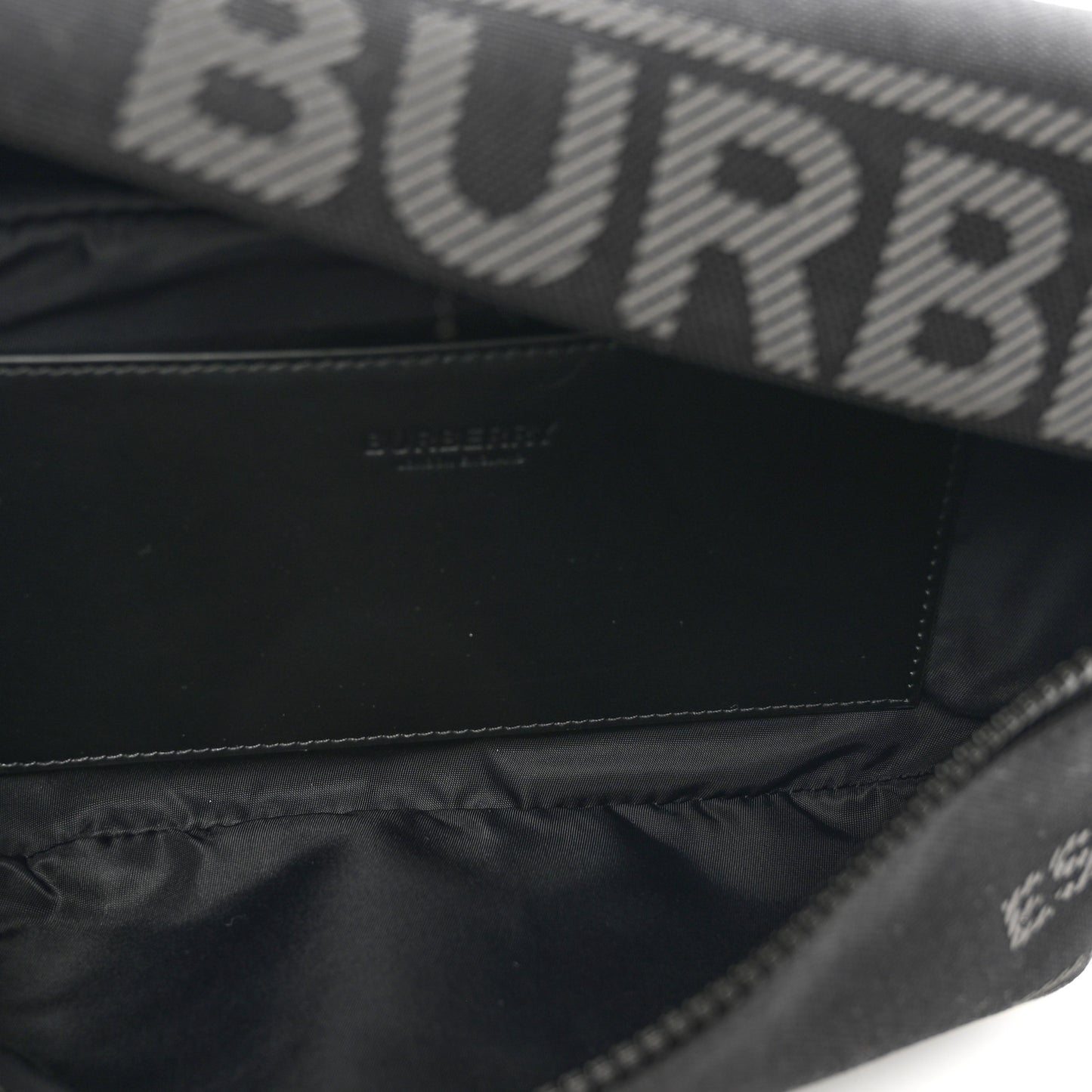 Econyl Horseferry Print Sonny Bum Bag Black