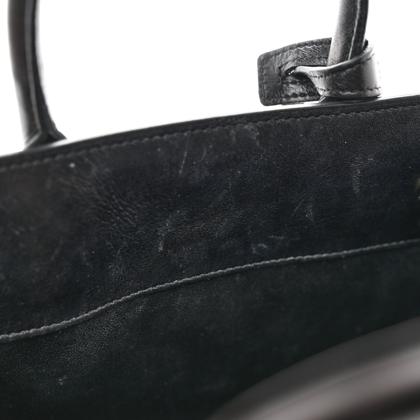 Calfskin Crystal Embellished Nano Sac de Jour Black