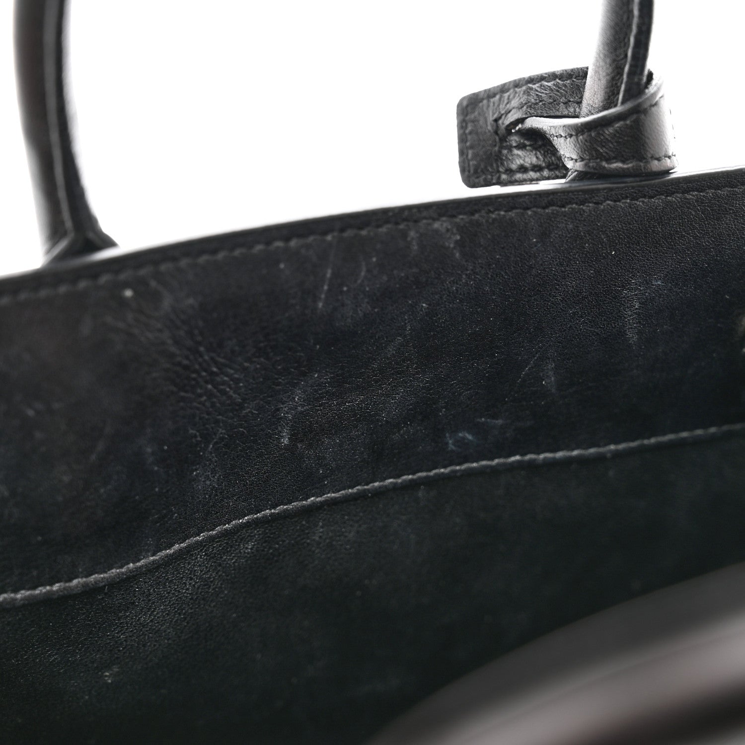 Saint Laurent Calfskin Crystal Embellished Nano Sac de Jour Black 10 of 10