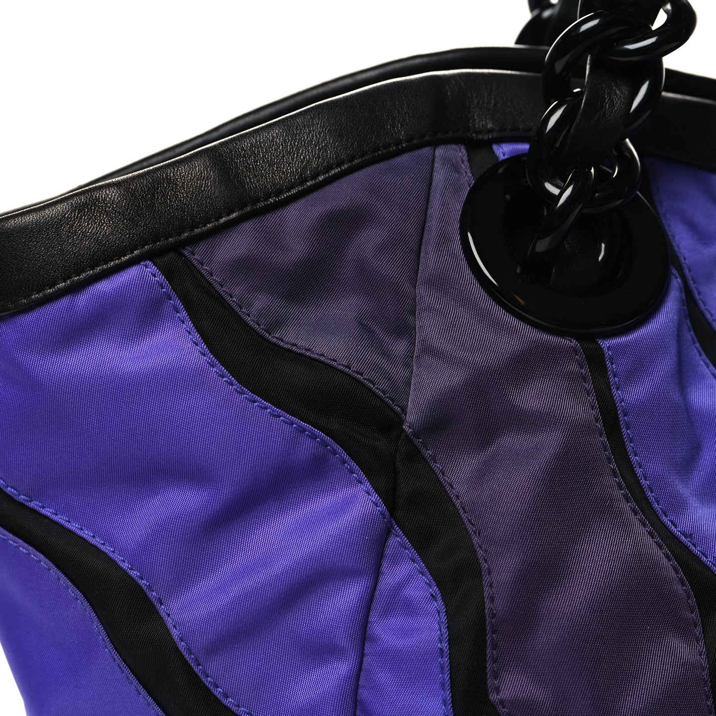 Tessuto Nylon Waves Chain Tote Multicolor