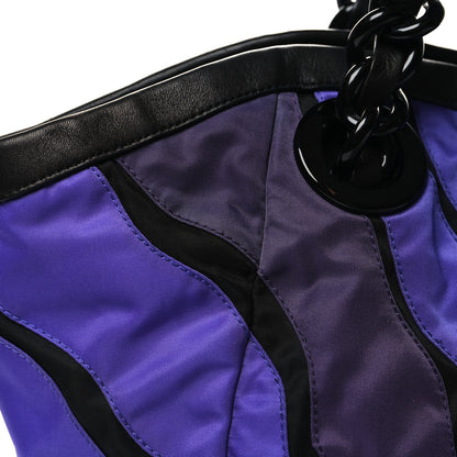 Prada Tessuto Nylon Waves Chain Tote Multicolor 10 of 10