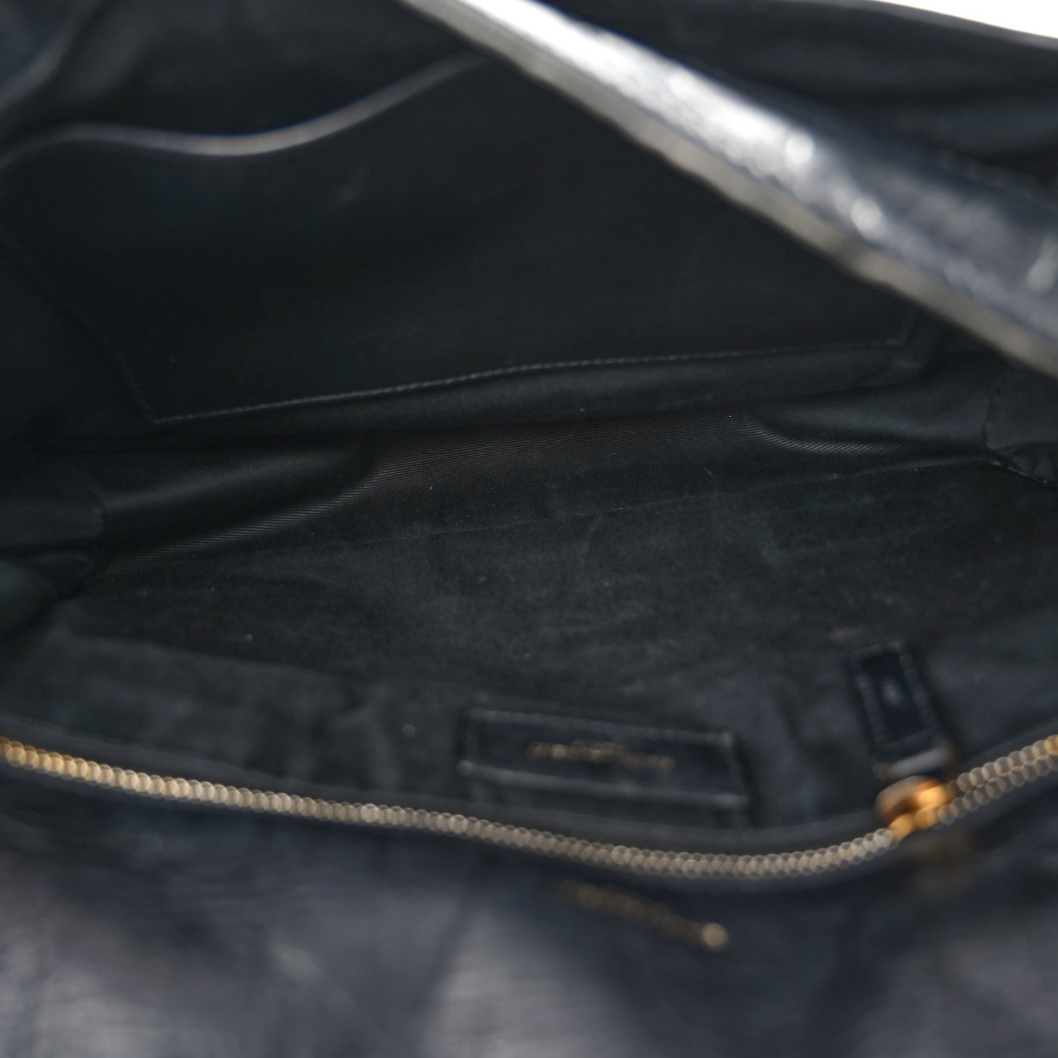 Saint Laurent Crinkled Calfskin Matelasse Monogram Medium Niki Chain Satchel Black 5 of 12
