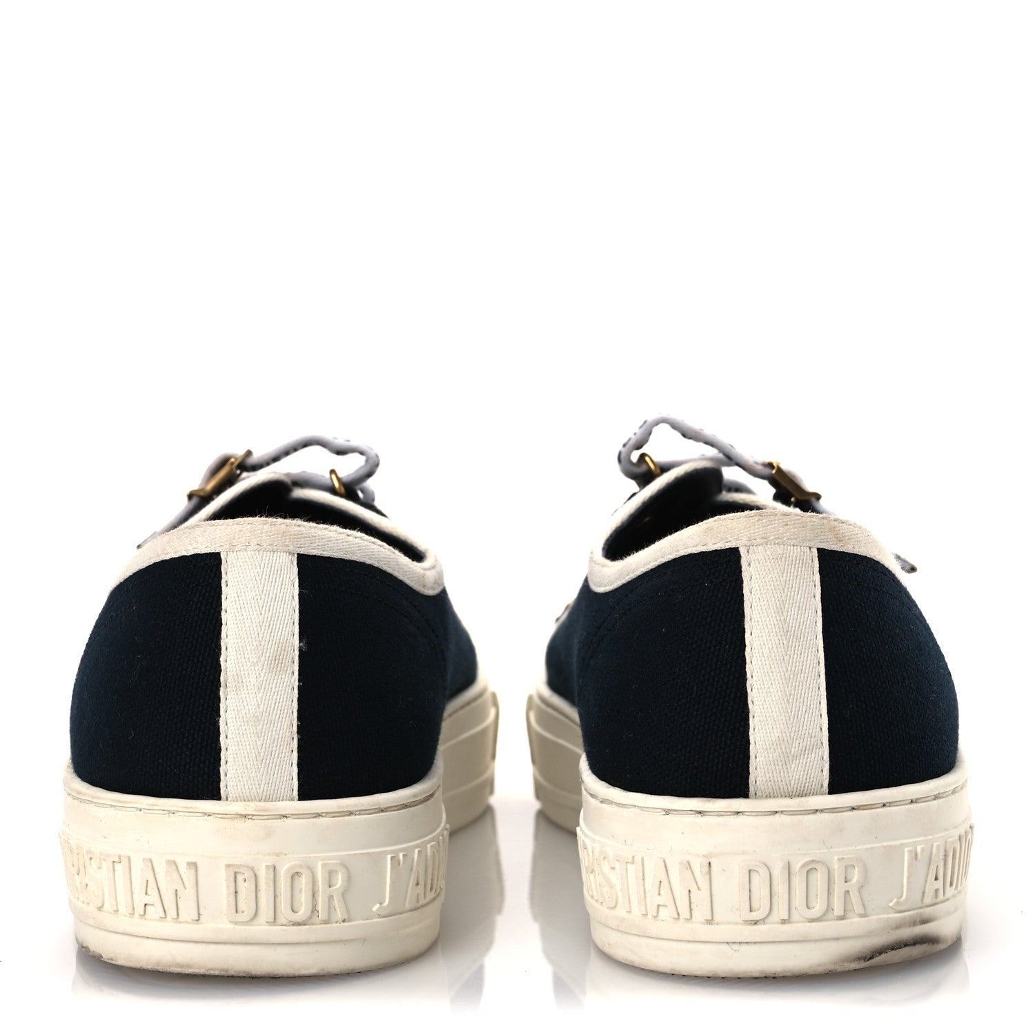 Christian Dior Canvas Womens Walk'n'Dior Low Top Sneakers 40 Navy 6 of 16