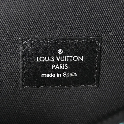 Louis Vuitton Monogram Eclipse LV Graffiti Discovery Bumbag Green Lights 6 of 9