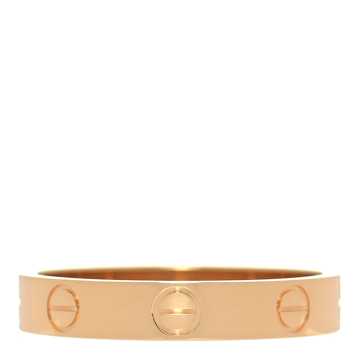 18K Yellow Gold 3.5mm LOVE Wedding Band Ring 55 7.25