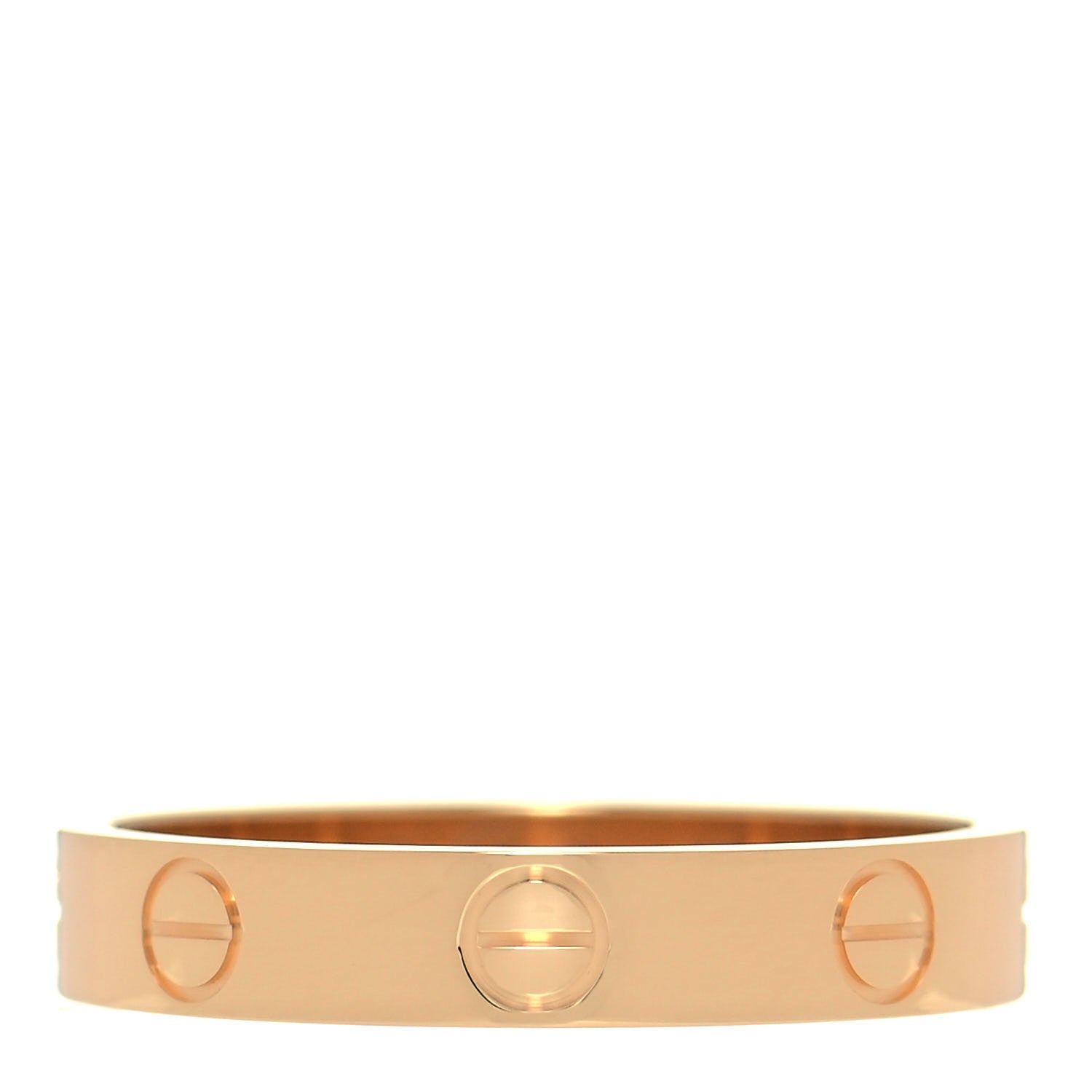 Cartier 18K Yellow Gold 3.5mm LOVE Wedding Band Ring 55 7.25 1 of 5