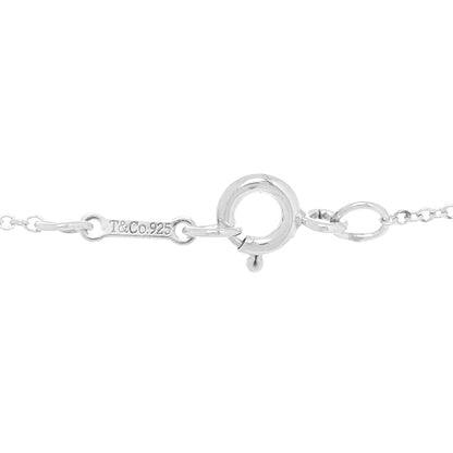 Tiffany Sterling Silver Diamond Paloma Picasso Love and Kisses Bar Pendant Necklace 3 of 5
