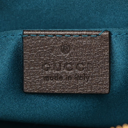 Gucci GG Supreme Monogram Textured Dollar Calfskin Web Small Ophidia Dome Shoulder Bag Beige Ebony New Acero 6 of 17