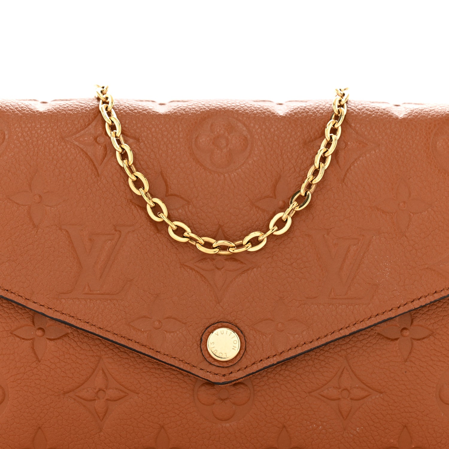 Louis Vuitton Empreinte Pochette Felicie Chain Wallet Cognac 8 of 13