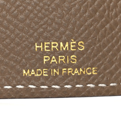 Hermes Epsom Bearn Multicles 4 Key Holder Etoupe 6 of 8