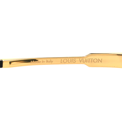 Louis Vuitton Acetate Swarovski Crystal Cyclone Sunglasses Z1700U Gold 5 of 7