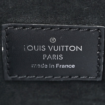 Louis Vuitton Calfskin Debossed Monogram Side Trunk Black 6 of 11