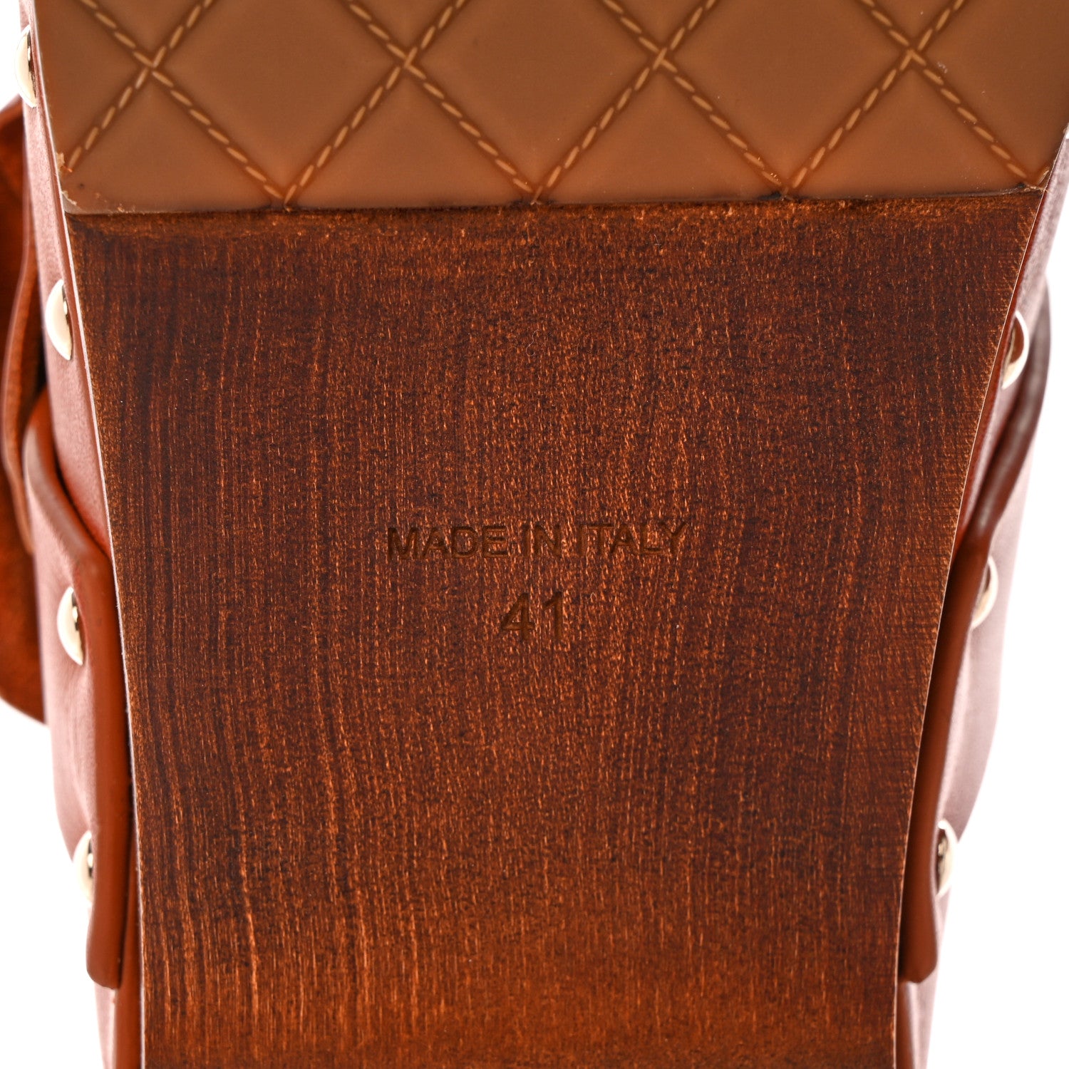 Chanel Calfskin Camellia Clogs 41 Brown 6 of 12