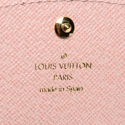 Louis Vuitton Damier Ebene Caissa Wallet Rose Ballerine 6 of 6