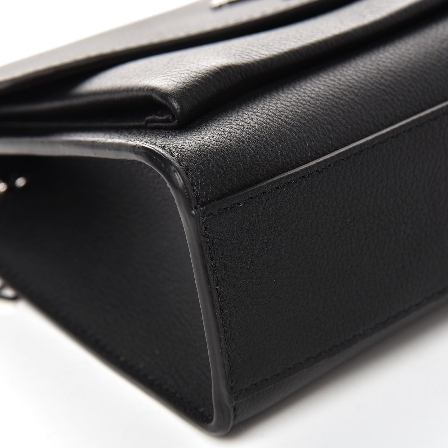 Soft Calfskin My Lockme Chain Bag BB Black