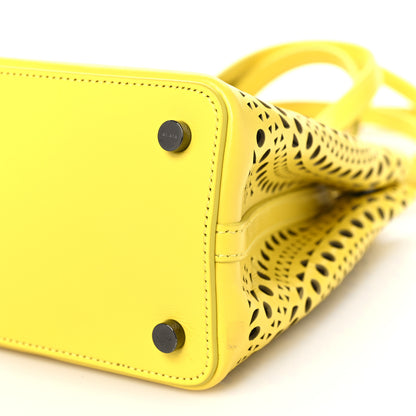 Alaia Calfskin Vienne Mina 20 Bag Citron 10 of 10