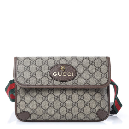 Gucci GG Supreme Monogram Neo Vintage Web Belt Bag Brown 1 of 11