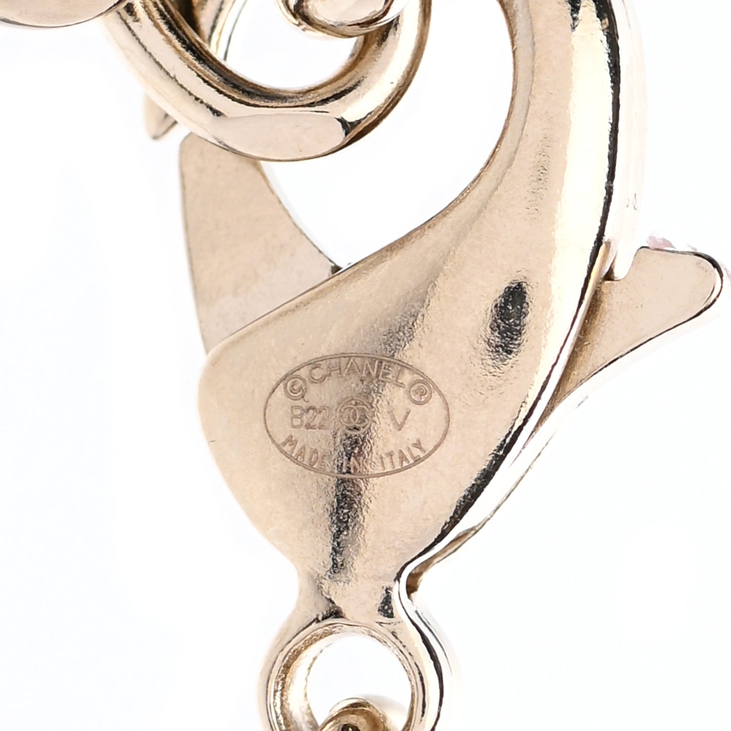 Crystal Chain CC Link Choker Gold Silver