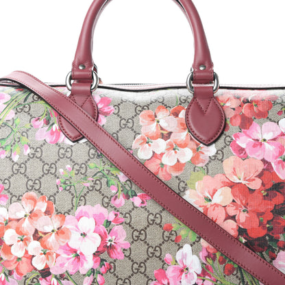 Gucci GG Supreme Monogram Blooms Medium Boston Beige Multicolor Dry Rose 9 of 16