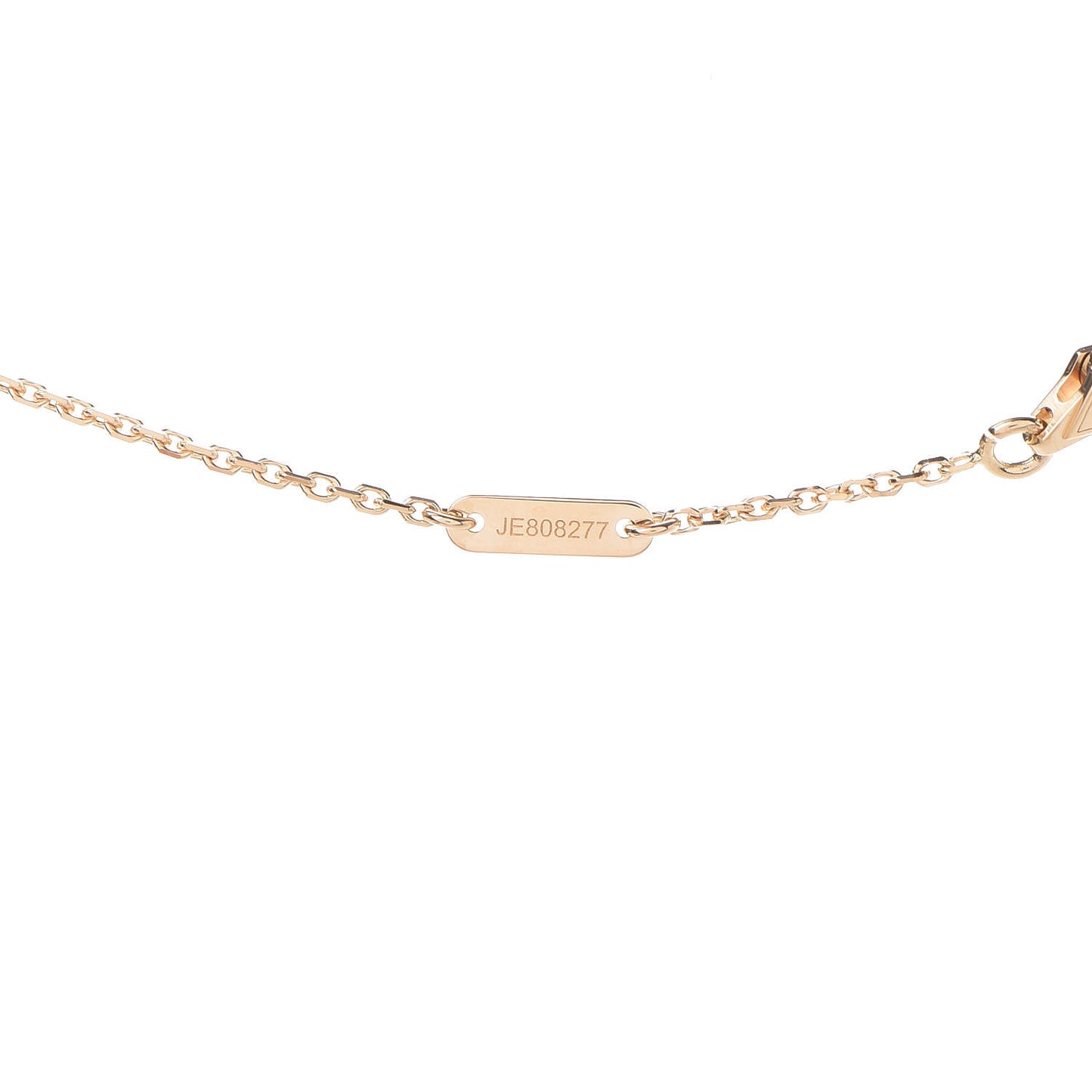18K Yellow Gold Mother of Pearl Sweet Alhambra Pendant Necklace