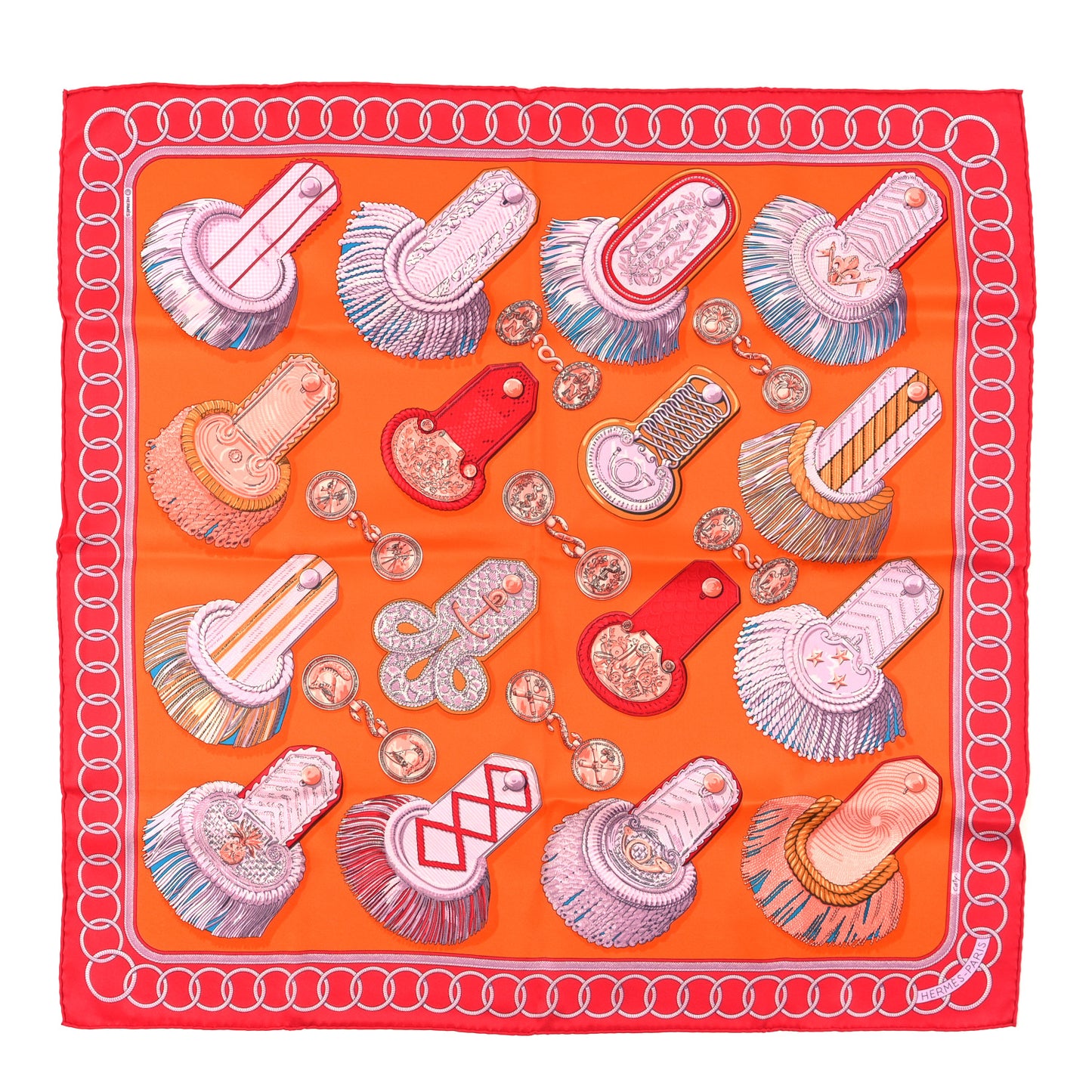 Silk Epaulettes Scarf 70