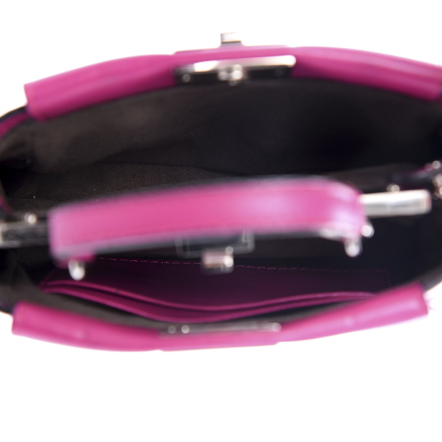 Nappa Micro Peekaboo Iconic Satchel Magenta