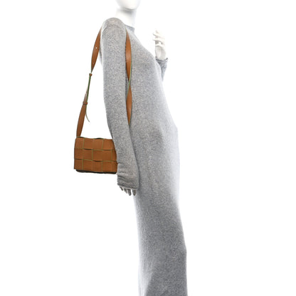 Bottega Veneta Buffalo Maxi Intrecciato Cassette Bicolor Crossbody Bag Caramel Pistachio 2 of 10