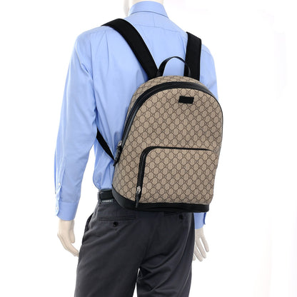 Gucci GG Supreme Monogram Medium Backpack Black 2 of 8
