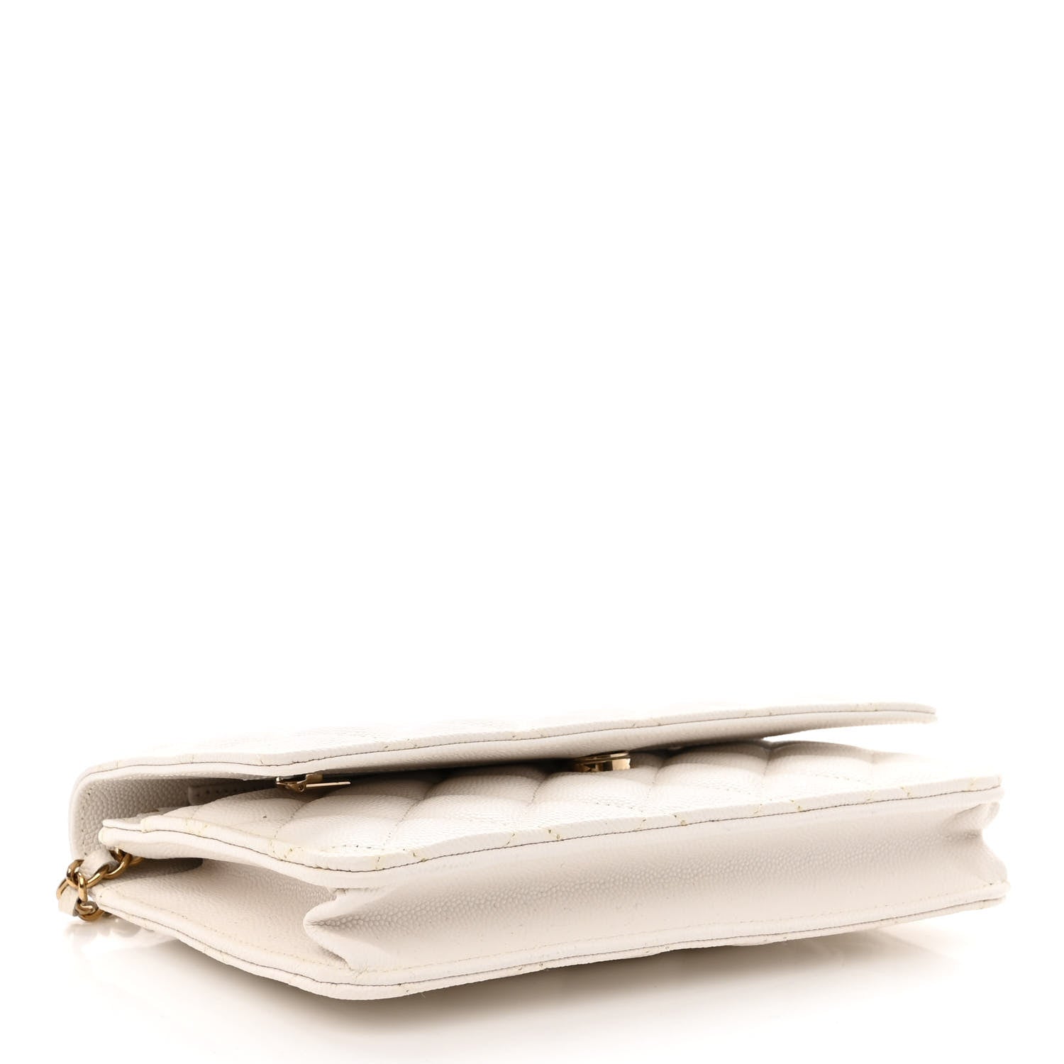 Chanel Caviar Quilted Wallet On Chain WOC White 4 of 12