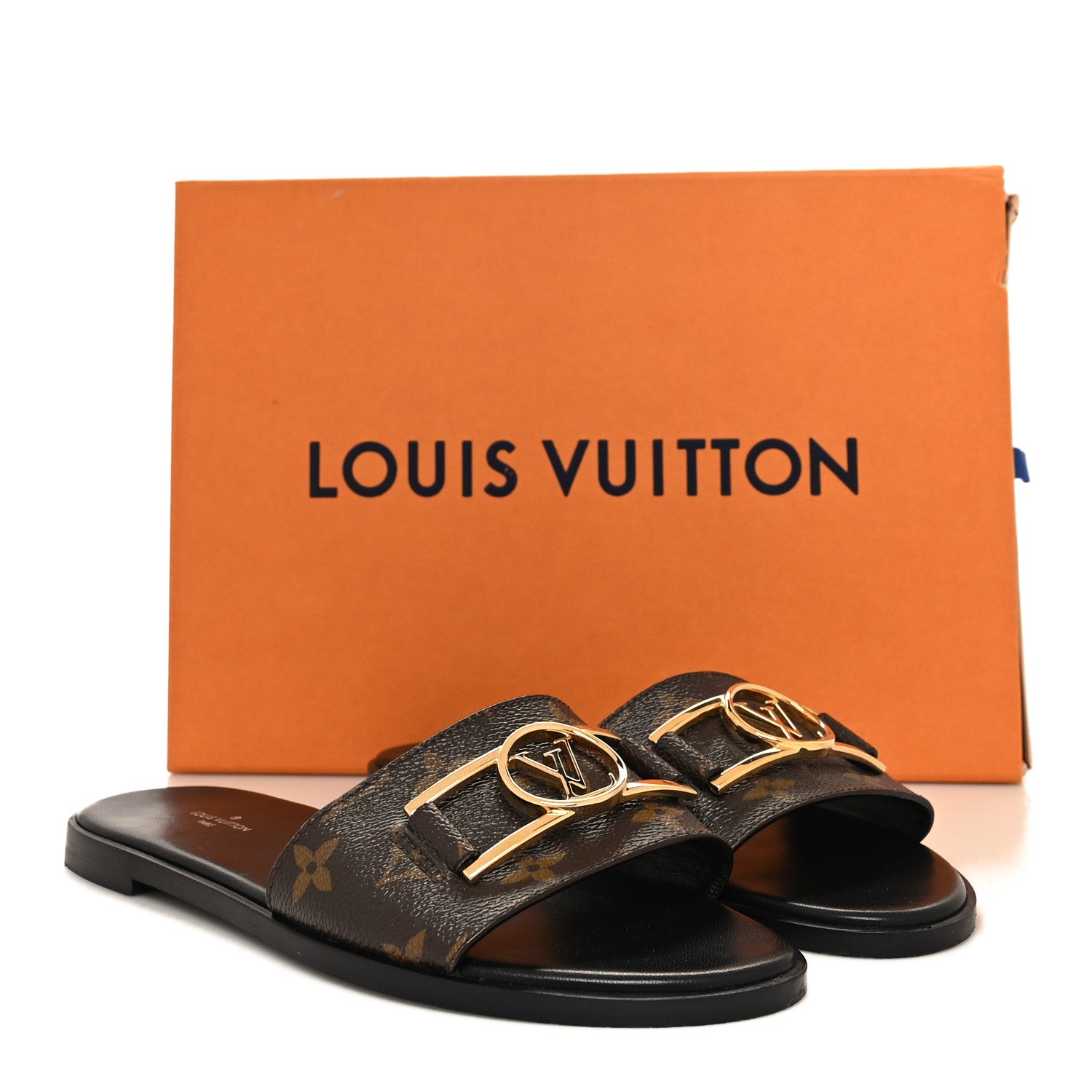 Louis Vuitton Patent Monogram Lock It Flat Mules 39 9 of 9