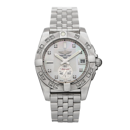 Breitling Stainless Steel Diamond Mother of Pearl 36mm Galactic Automatic Watch A37330 1 of 6