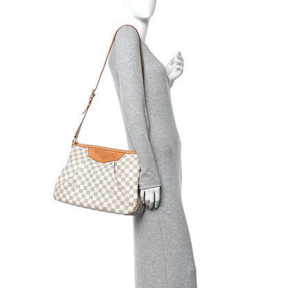 Louis Vuitton Damier Azur Siracusa MM 2 of 10