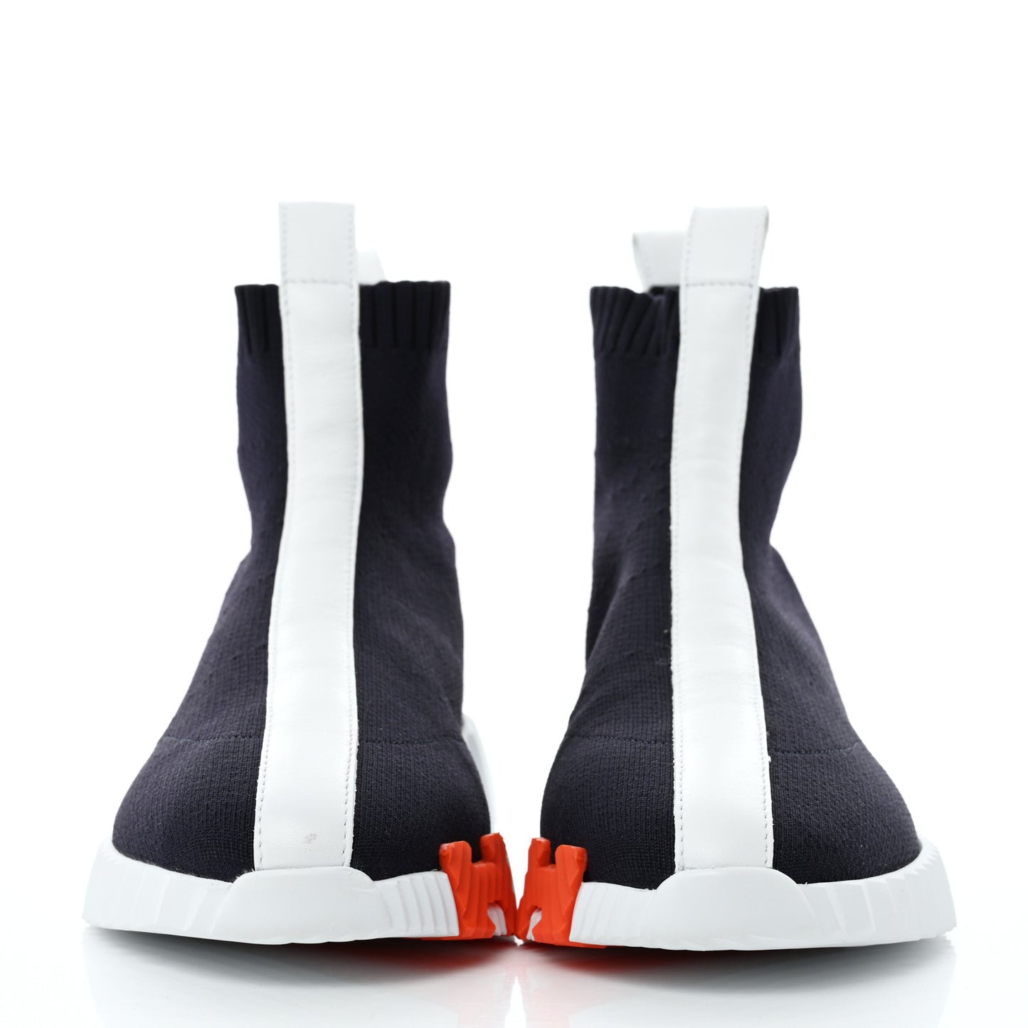 Technical Canvas Goatskin Fun Sneakers 37.5 Marine White