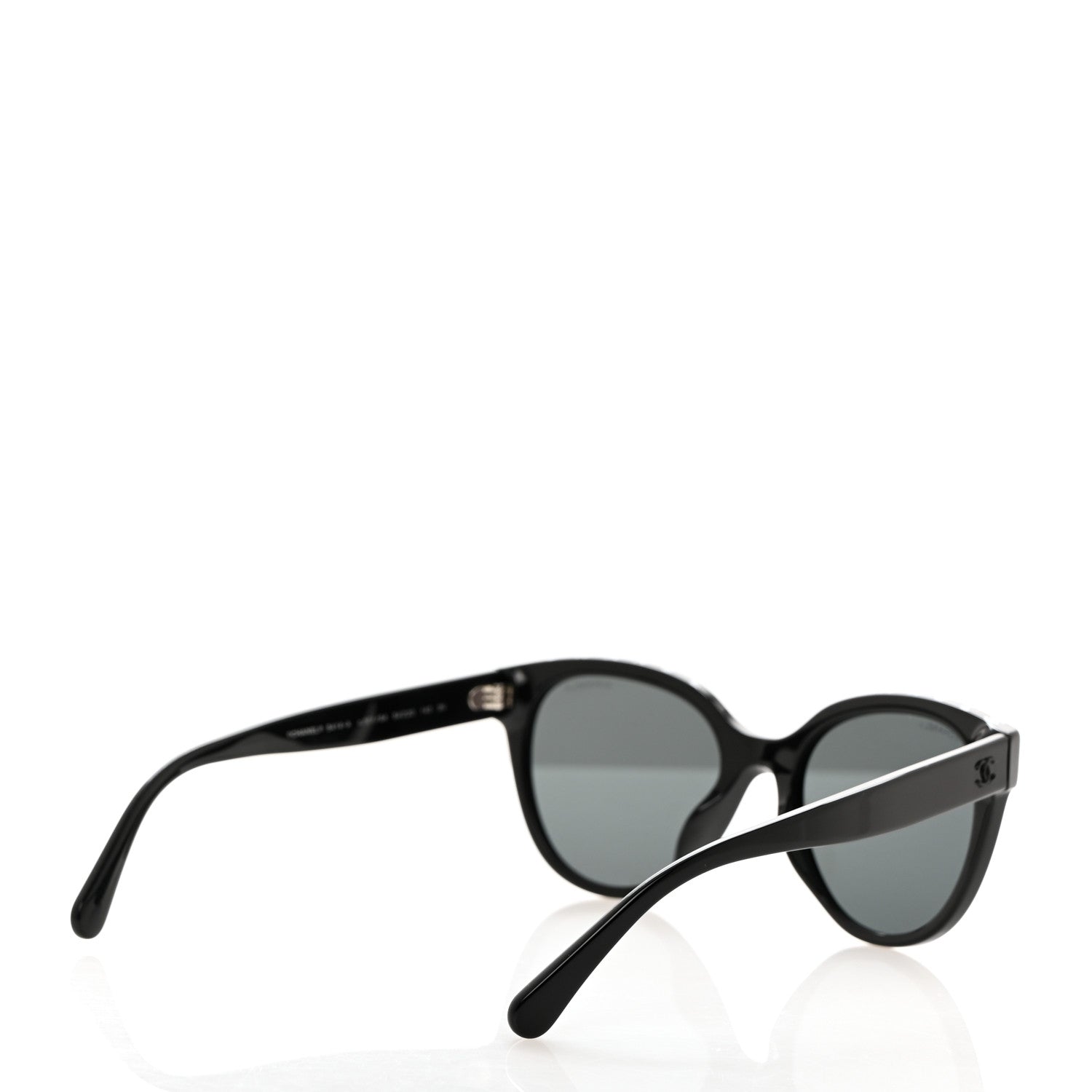Chanel Acetate CC Butterfly Sunglasses 5414-A Black 4 of 9